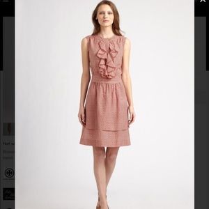 Tory Burch Red Darilynn Ruffled dress